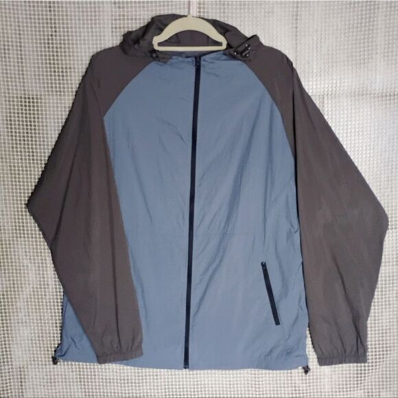 Men's Casual Ultra Lightweight Full Zip Wind & Water-Resistant Hoodie NWT - Picture 1 of 9
